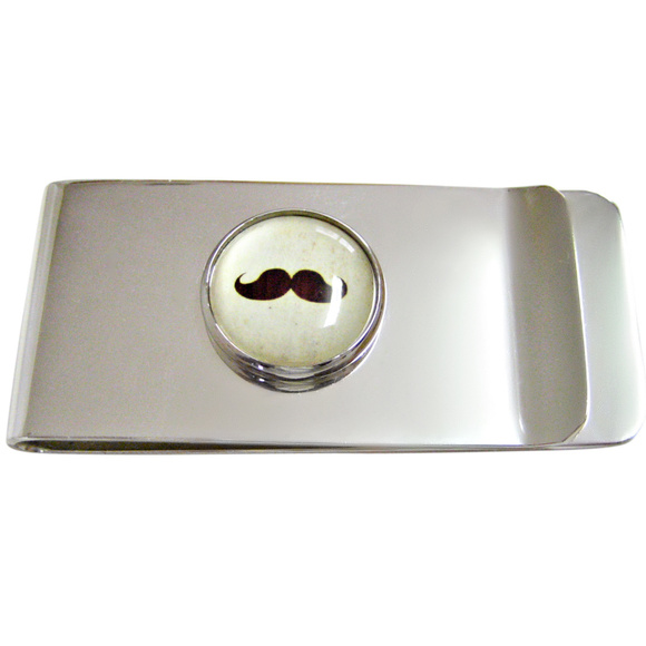 pro_moneyclip_bridle_brown_pic  Brown Hipster Mustache Money Clip
